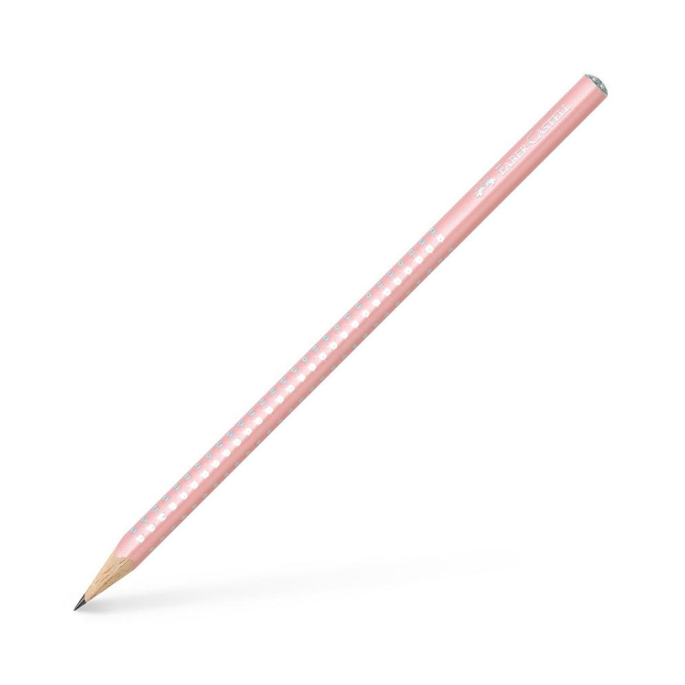 Ołówek trójkątny Sparkle - Faber-Castell - perłowy różany