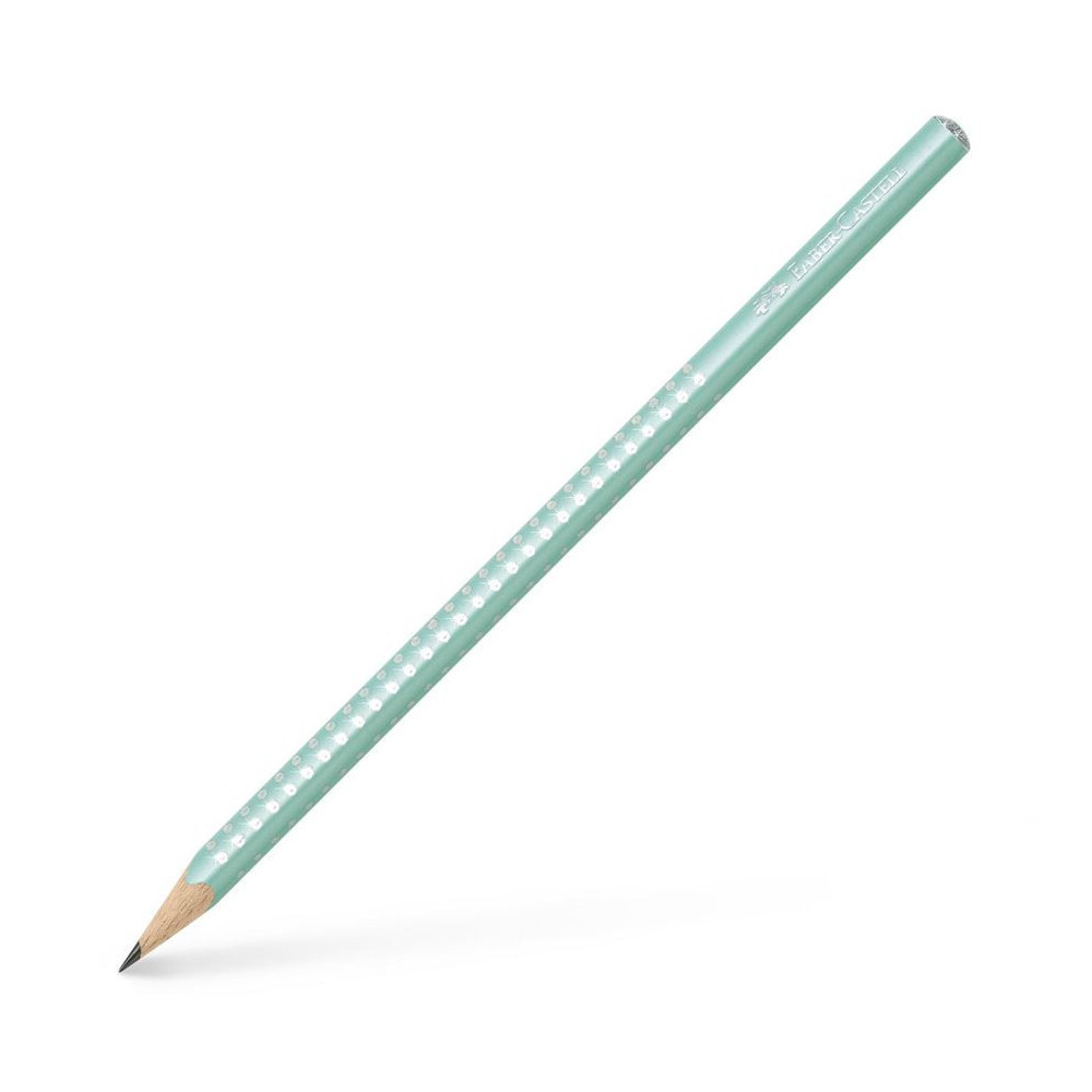 Ołówek trójkątny Sparkle - Faber-Castell - perłowy miętowy