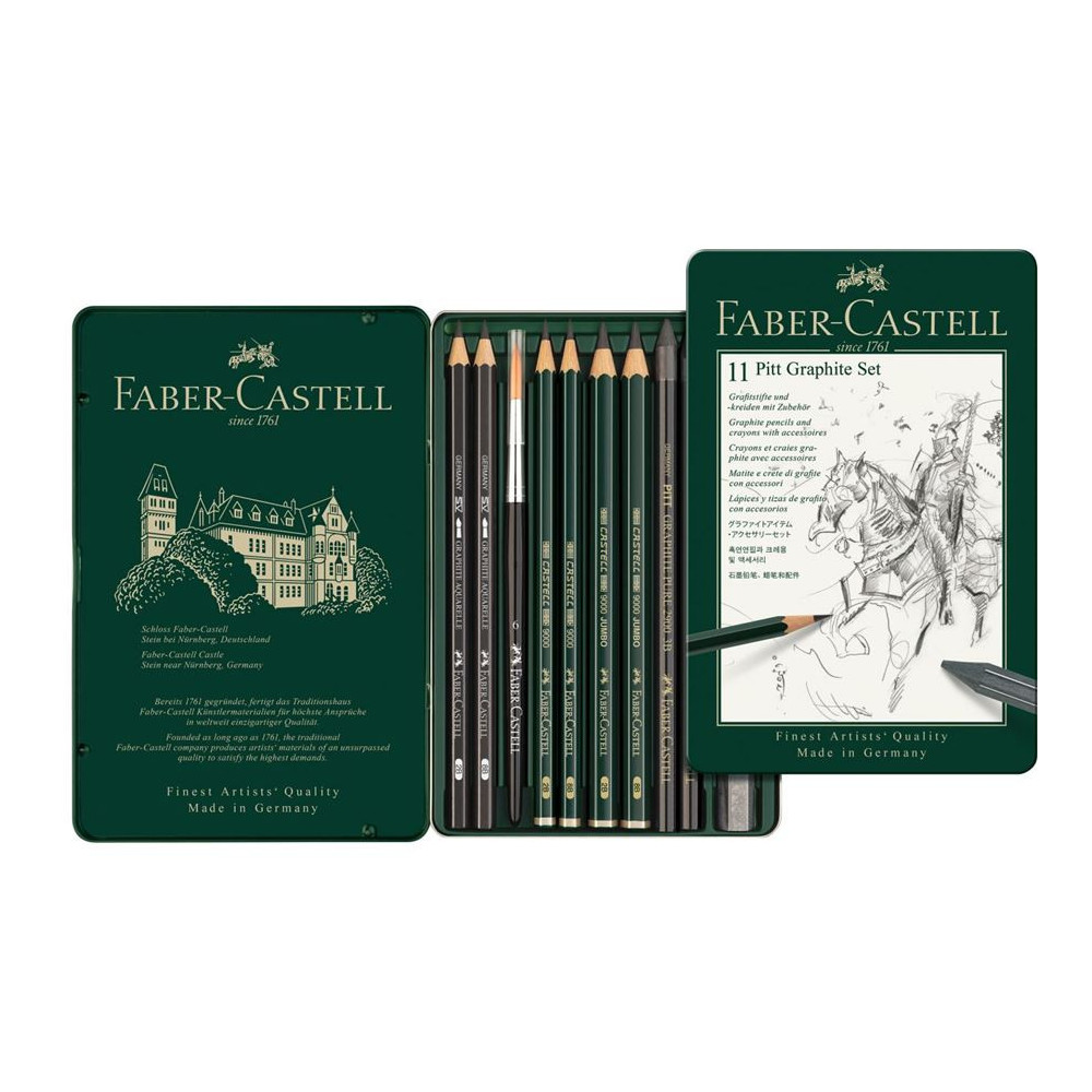 Zestaw ołówków i grafitów - Faber-Castell - 11 szt.