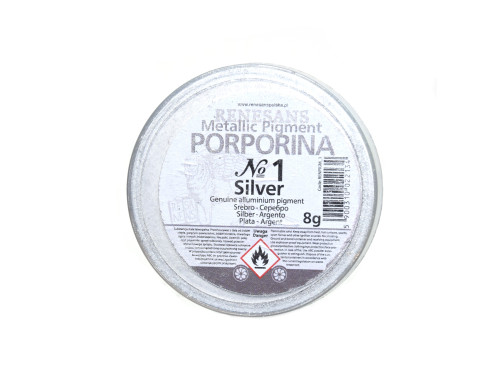 Metallic Purpurin, pigment powder - Renesans - silver, 8 g