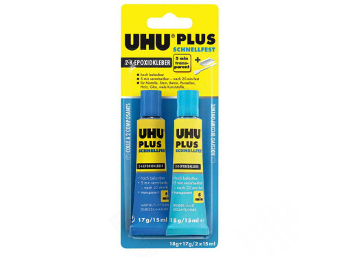 Epoxide Plus, 2 component liquid glue - UHU - 2 x 15 ml