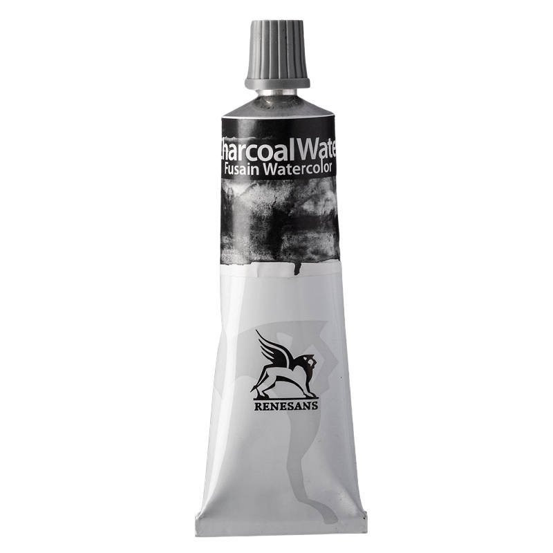 Natural Essence【1973US Fantasy ORIGINAL】 Węgiel w tubce Charcoal Water Fusain Watercolor - Renesans