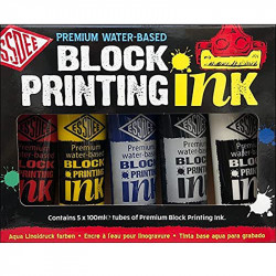 Set of block printing inks - Essdee - 5 colors x 100 ml