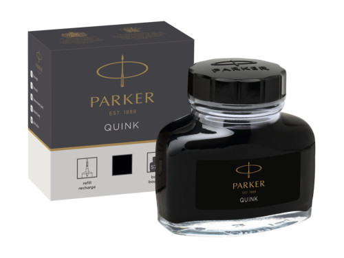 Quink fountain pan ink - Parker - black, 57 ml