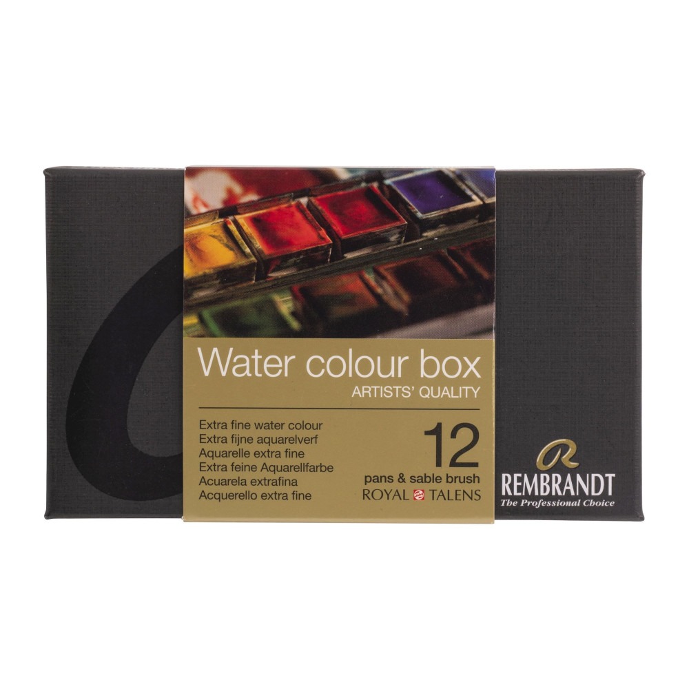 Set of Watercolor paints in box - Rembrandt - 12 colors