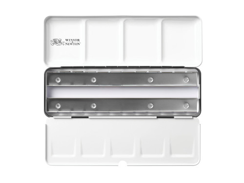 Kasetka metalowa na akwarele w półkostkach - Winsor & Newton - 24 szt.