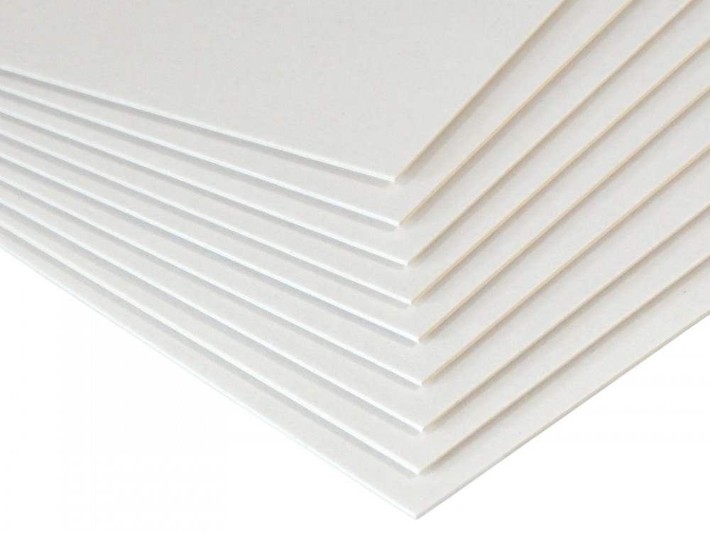 Bookbinding cardboard 1,55 mm - PankaDisc - white, B2, 20 sheets