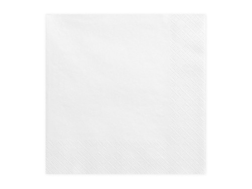 Napkins - white, 20 pcs.