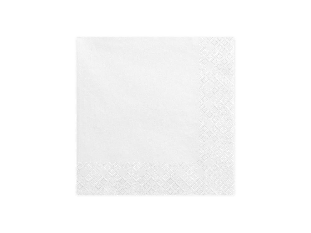 Napkins - white, 20 pcs.