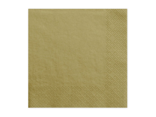 Napkins - gold, 20 pcs.