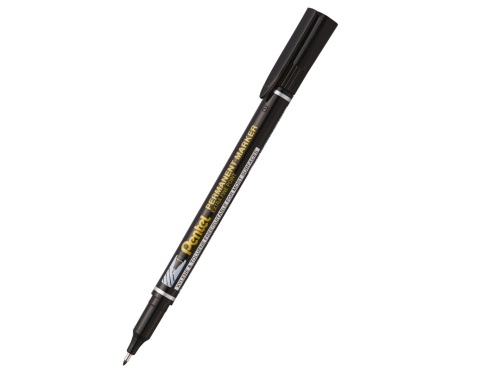 Permanent, waterproof marker - Pentel - black, 0,6 mm