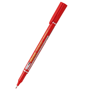 Permanent, waterproof marker - Pentel - red, 0,6 mm