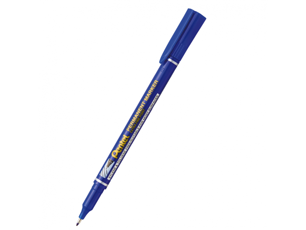 Marker permanentny, wodoodporny - Pentel - niebieski, 0,6 mm