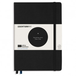 Notebook Bauhaus - Leuchtturm1917 - Black, dotted, hard cover, A5