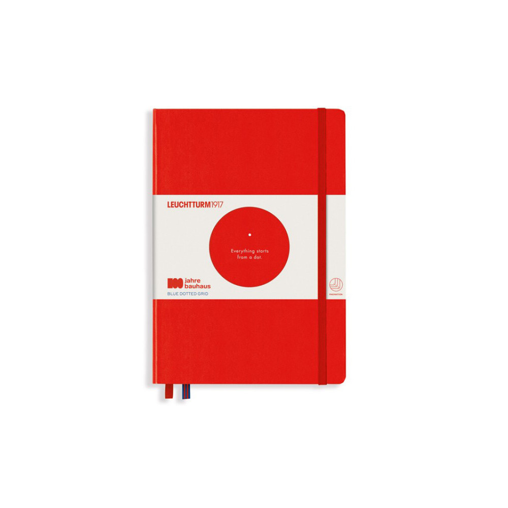 Notebook Bauhaus - Leuchtturm1917 - Red, dotted, hard cover, A5