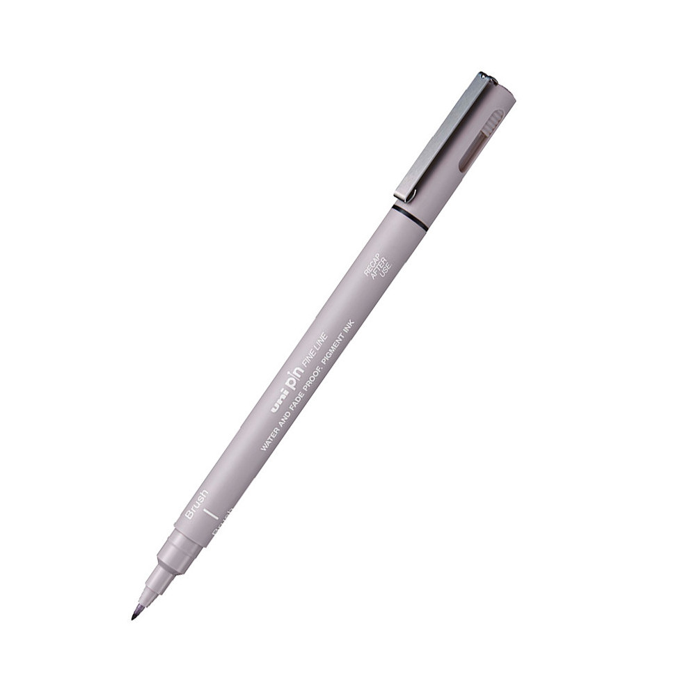 Fineliner Pen Pin Brush 200 - Uni - light grey