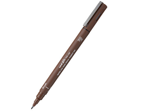Fineliner Pen Pin Brush 200 - Uni - sepia