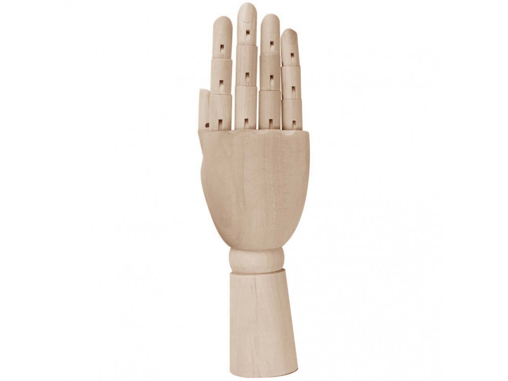 Wooden hand model for drawing lessons - Leniar - right, 30 cm