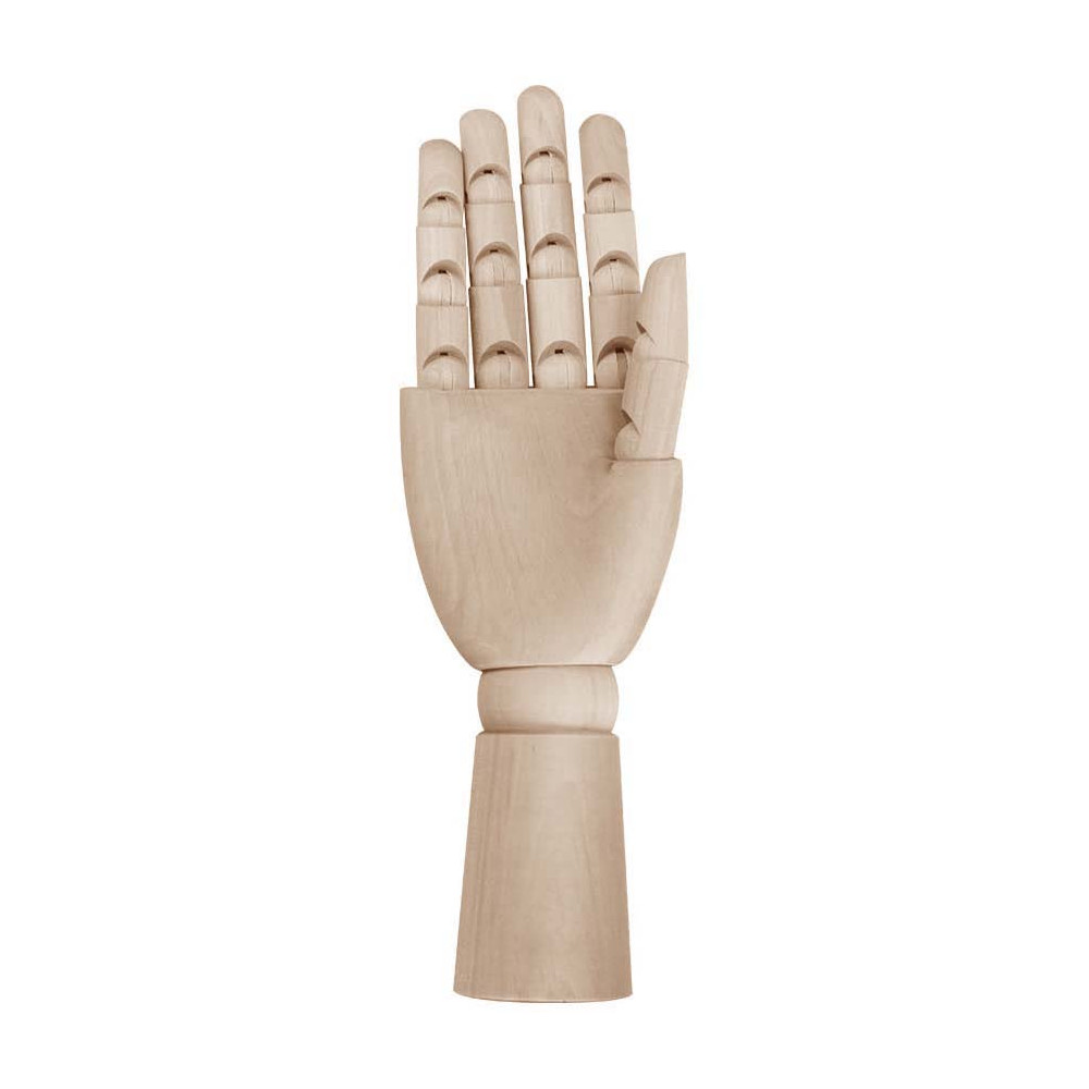 Wooden hand model for drawing lessons - Leniar - right, 30 cm