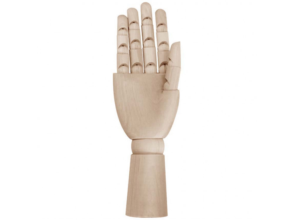 Wooden hand model for drawing lessons - Leniar - right, 30 cm