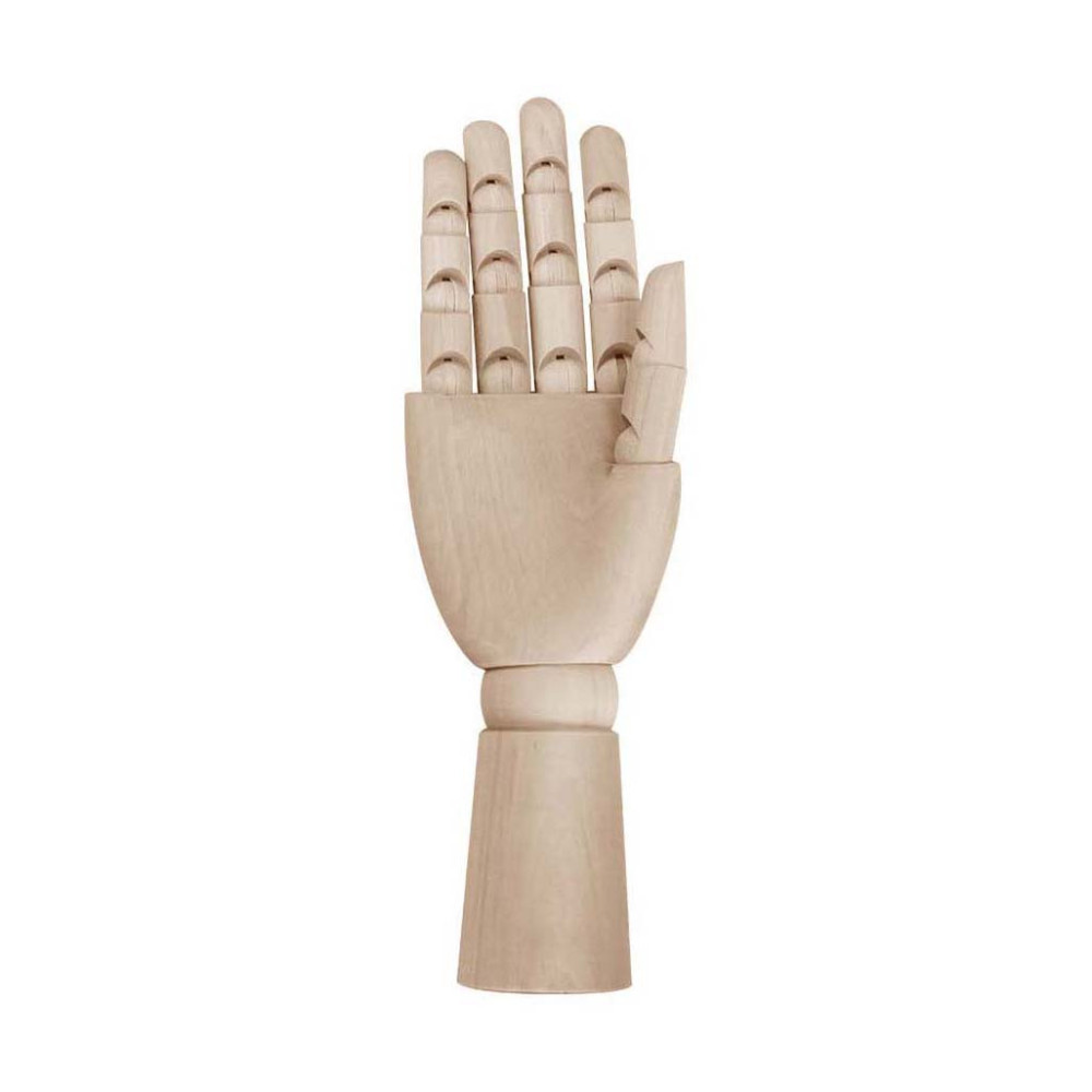 Wooden hand model for drawing lessons - Leniar - right, 20 cm