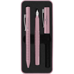 Gift set of fountain pen and ballpoint pen Grip 2011 - Faber-Castell - Rose Shadows