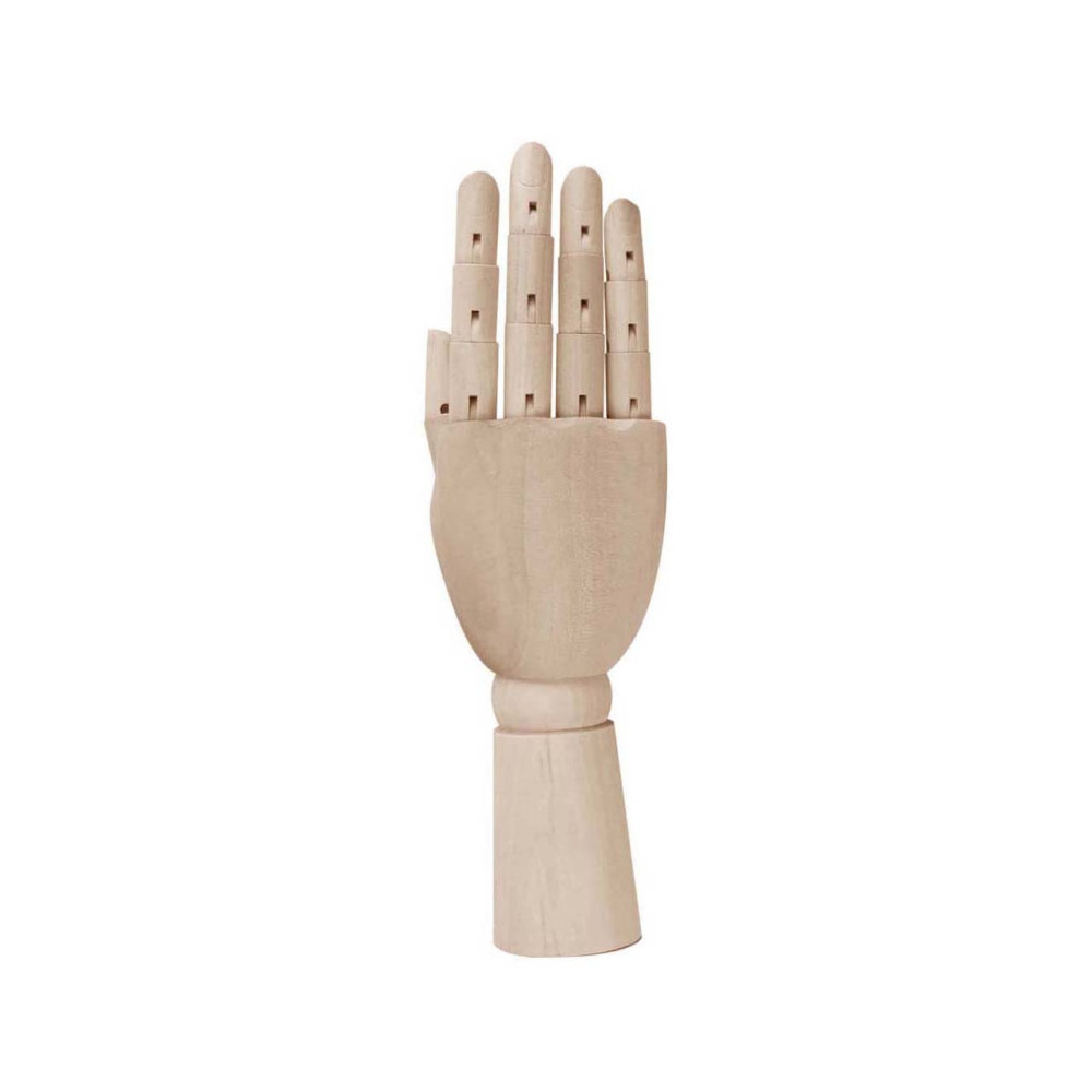 Wooden hand model for drawing lessons - Leniar - right, 15 cm