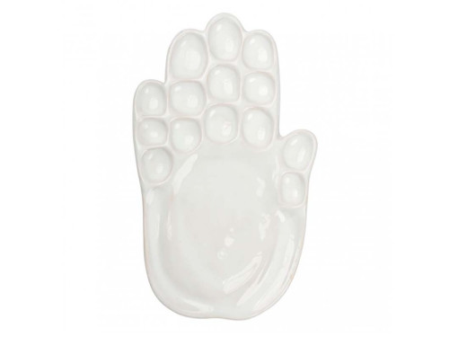 Porcelain painting palette - Kajolika - Hand, 10 x 17 cm