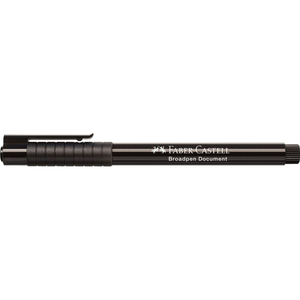 Fibre tip pen Broadpen - Faber-Castell - black, 0,8 mm
