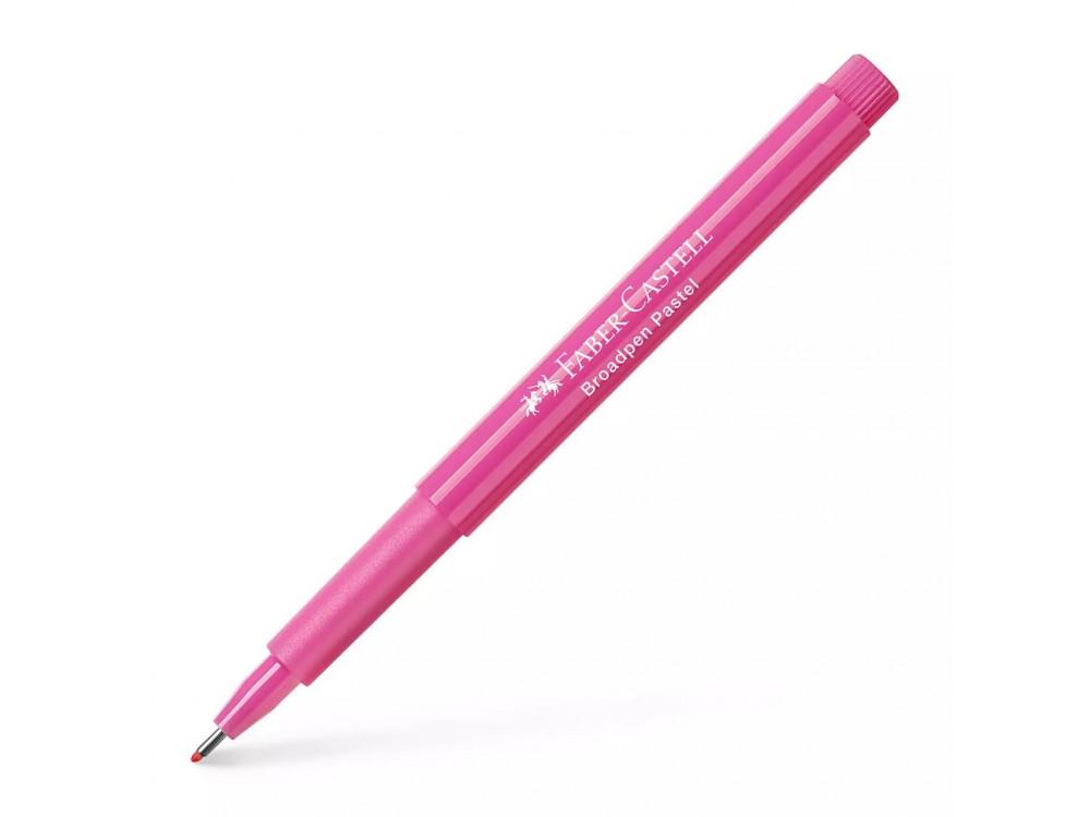 Fibre tip pen Broadpen Pastel - Faber-Castell - purple pink, 0,8 mm