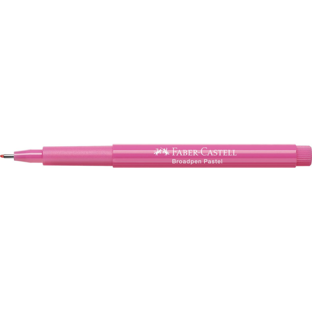 Fibre tip pen Broadpen Pastel - Faber-Castell - purple pink, 0,8 mm