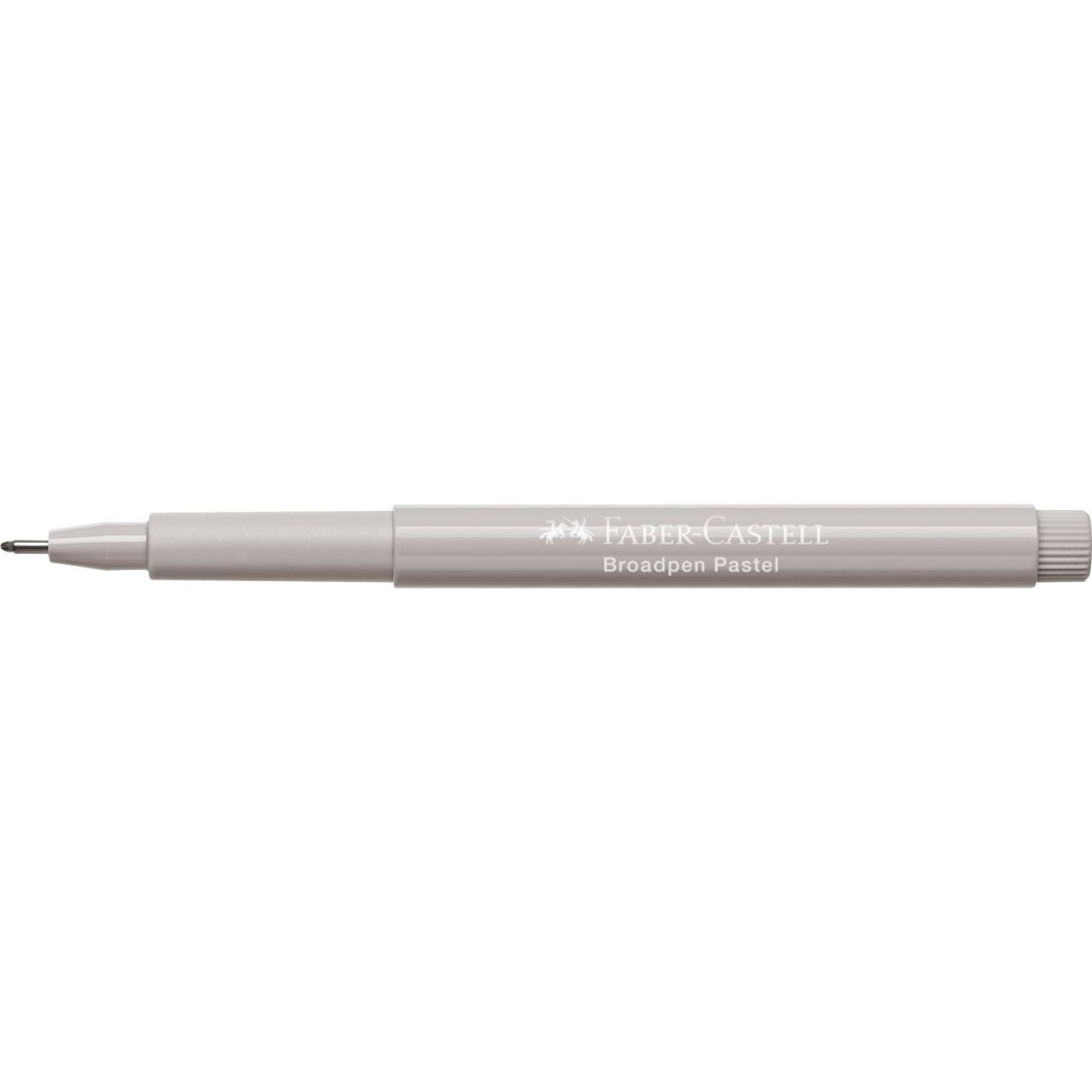 Fibre tip pen Broadpen Pastel - Faber-Castell - grey, 0,8 mm