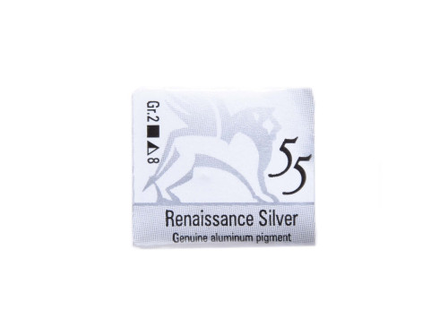 Akwarele w półkostkach - Renesans - 55, Silver, 1,5 ml