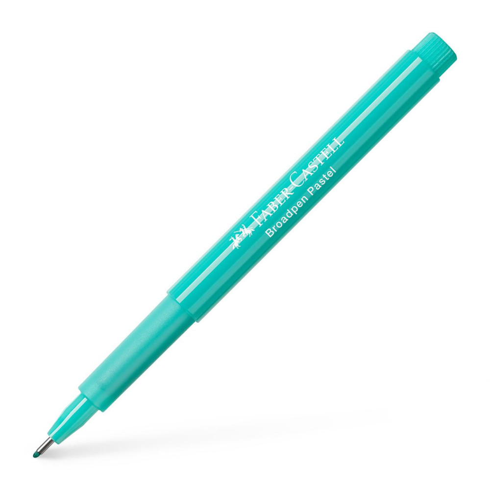 Fibre tip pen Broadpen Pastel - Faber-Castell - turquoise, 0,8 mm
