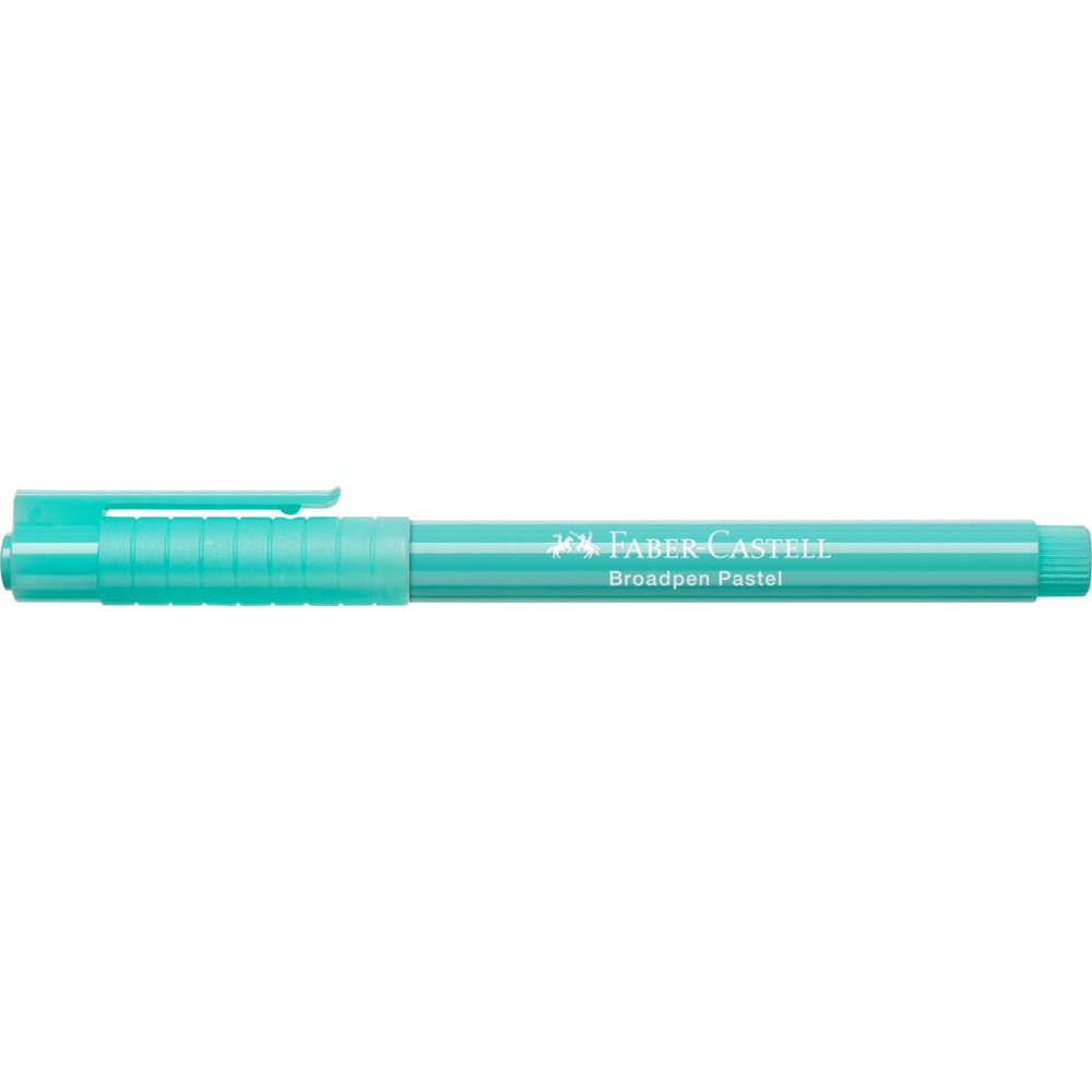 Fibre tip pen Broadpen Pastel - Faber-Castell - turquoise, 0,8 mm