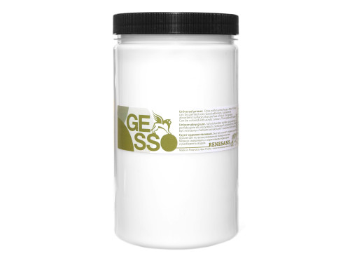 Gesso universal primer for oil and acrylic paints - Renesans - translucent, 1200 ml