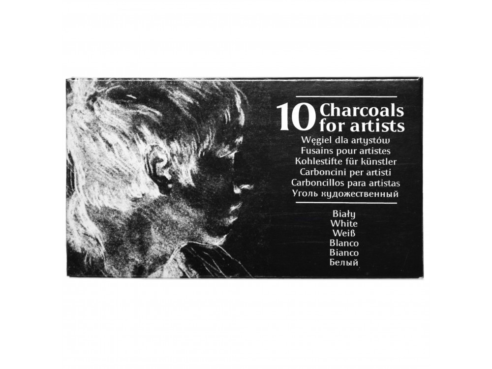 Charcoal for artists - Renesans - white, 10 pcs
