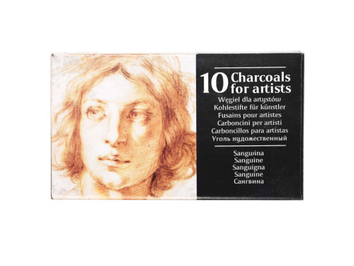Charcoal for artists - Renesans - sanguine, 10 pcs