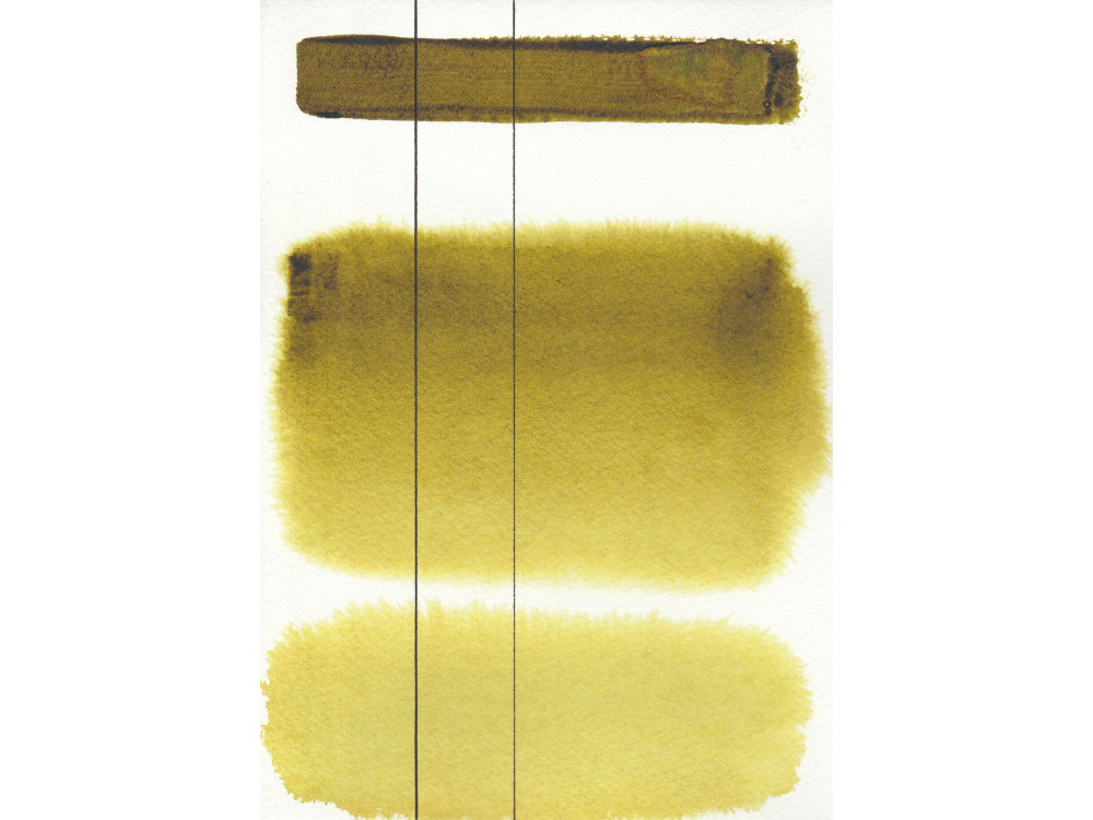 Farba akwarelowa Aquarius - Roman Szmal - 345, Zieleń oliwna jasna, kostka