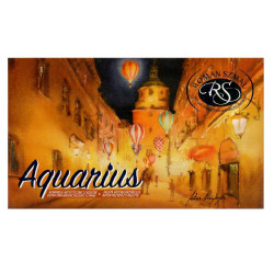 Zestaw akwareli Aquarius w kostkach, Artur Przybysz - Roman Szmal - 12 kolorów