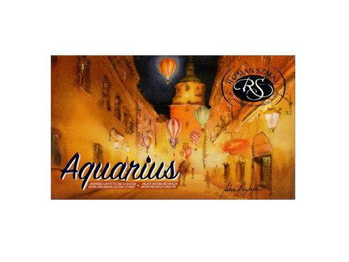 Set of Aquarius watercolor paints, Artus Przybysz - Roman Szmal - 12 colors