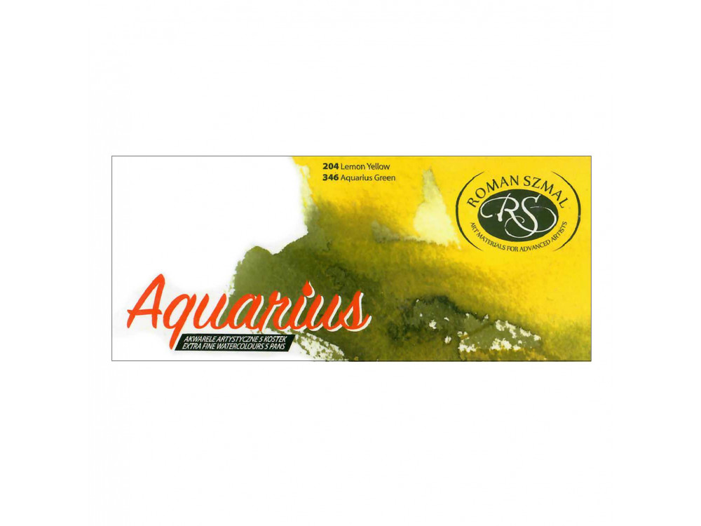 Set of Aquarius watercolor paints - Roman Szmal - 5 colors