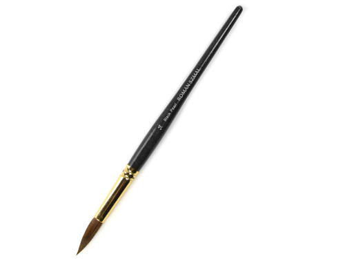 Round, mixed bristles, Black Pearl series brush - Roman Szmal - no. 14