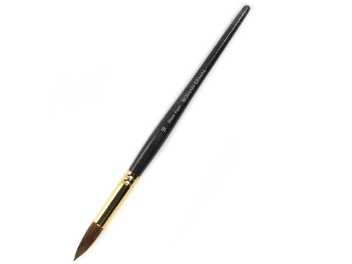 Round, mixed bristles, Black Pearl series brush - Roman Szmal - no. 16