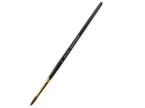 Round, mixed bristles, Black Pearl series brush - Roman Szmal - no. 4