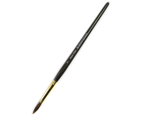 Round, mixed bristles, Black Pearl series brush - Roman Szmal - no. 7