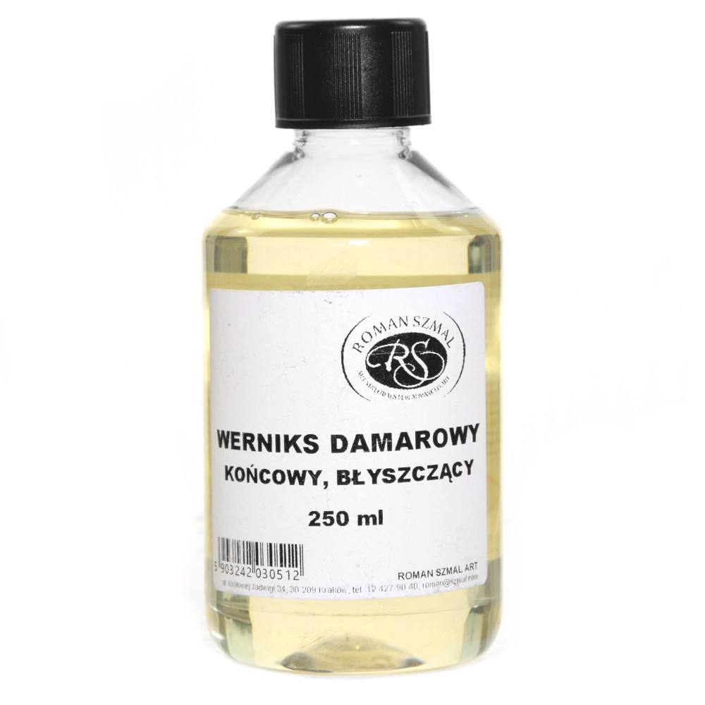 Werniks damarowy do farb olejnych - Roman Szmal - błyszczący, 250 ml