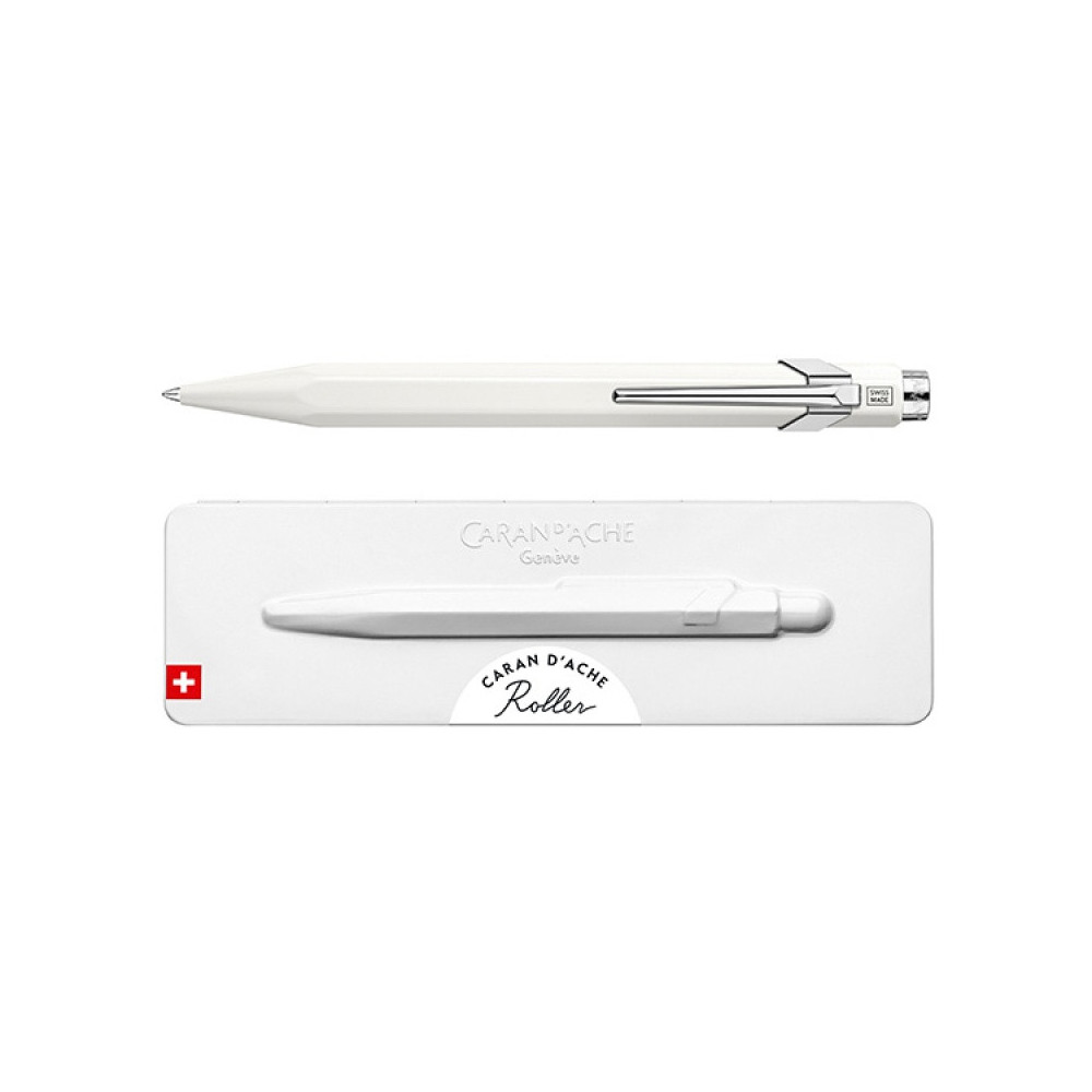 849 rollerball pen with case - Caran d'Ache - white, M