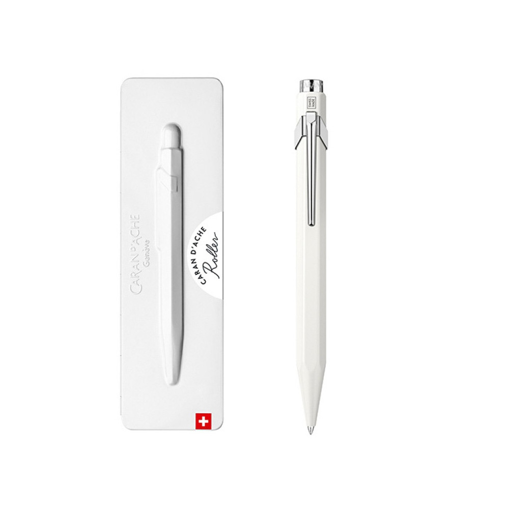 Pióro kulkowe 849 w etui - Caran d'Ache - białe, M