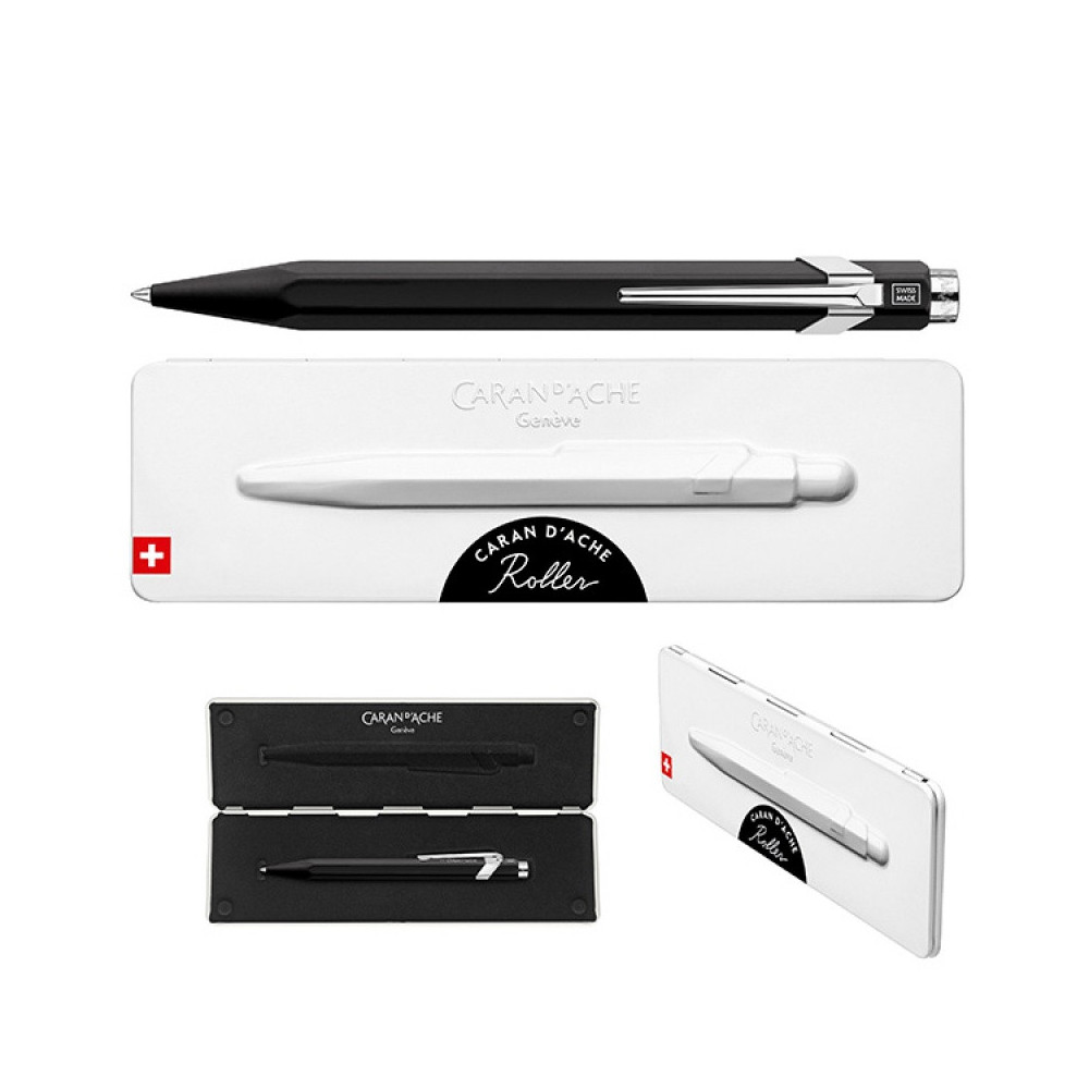 849 rollerball pen with case - Caran d'Ache - black, M